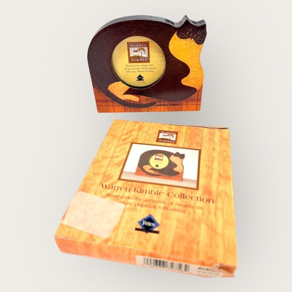 Warren Kimble Cat Picture Frame 2.5" X 2.5" - Picture 3 of 5